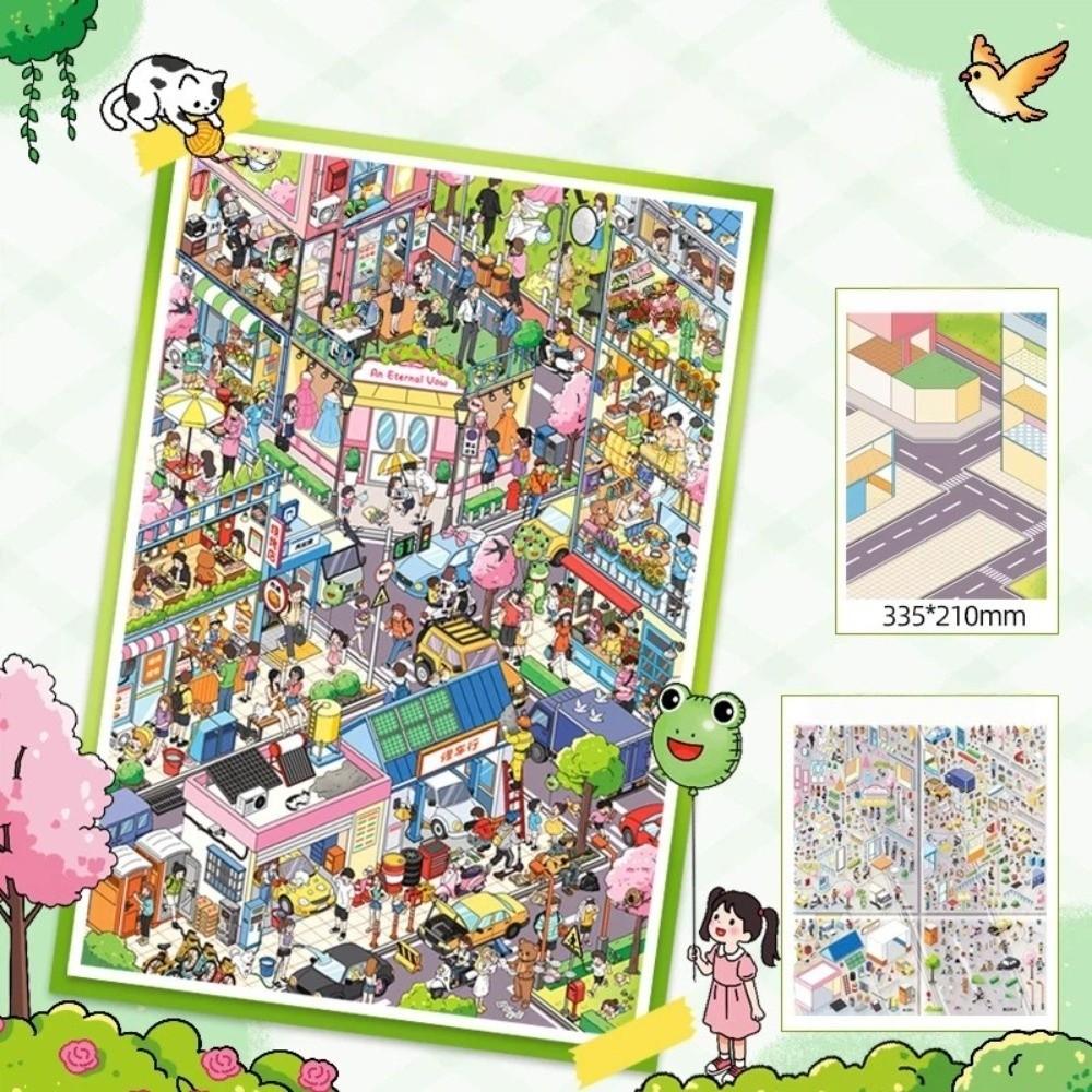 Large Size Miniature Stickers Die-cut Scrapbook Stickers New DIY Scene Stickers Art Collection