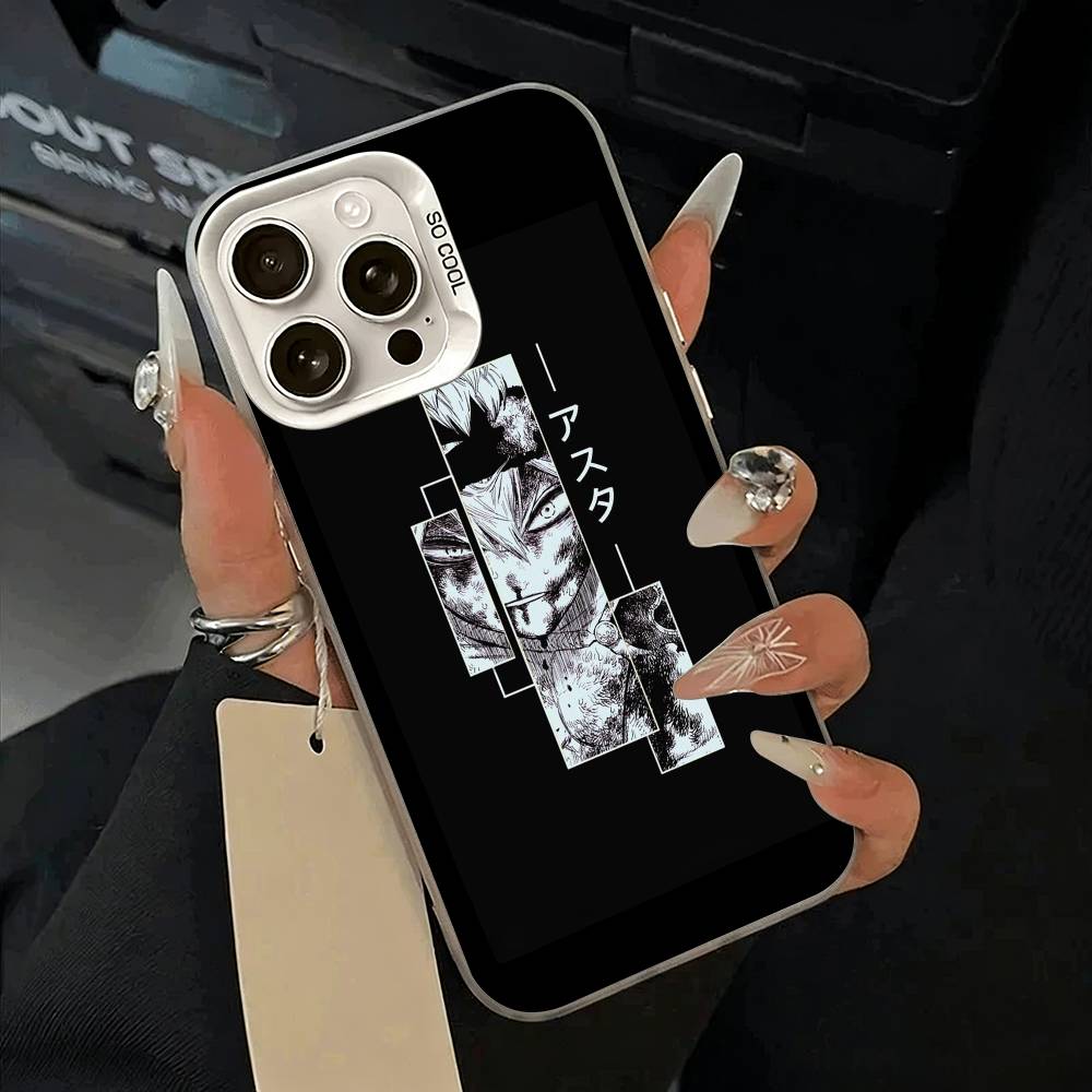 

Black Clover Phone Case For IPhone 17 Air 16 15 14 13 12 11 Pro Max White Sliver Hard Cover iPhone15