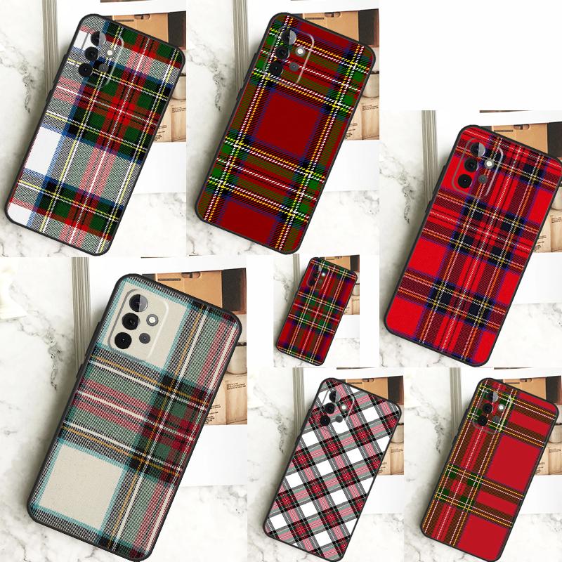 Clan Stewart Tartan Karo Muster Hülle Für Samsung Galaxy A52 A32 A12 A14 A34 A54 A51 A71 A53 A33 A13 A15 A25 A35 A55 Hülle
