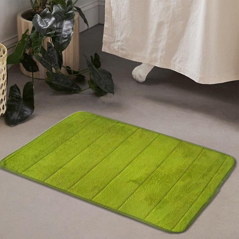 Saugfähige Fußmatte aus Korallenfleece - 1 cm dick, ideal für Badezimmer, Küche und Eingangsbereich.