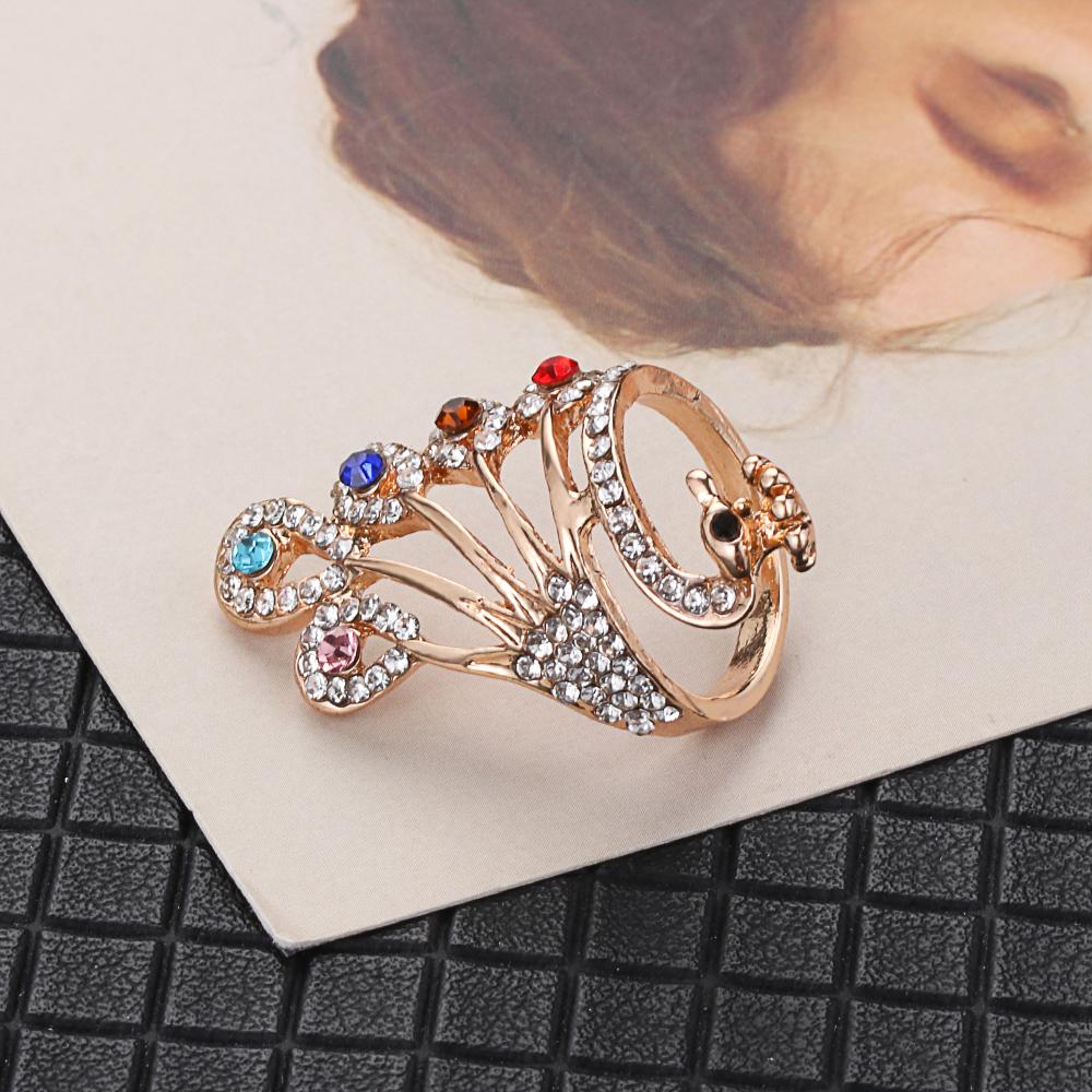 Accessories Thimble Ring Peacock Shape Yarn Guides Knitting Loop Crochet Ring Sewing Accessories