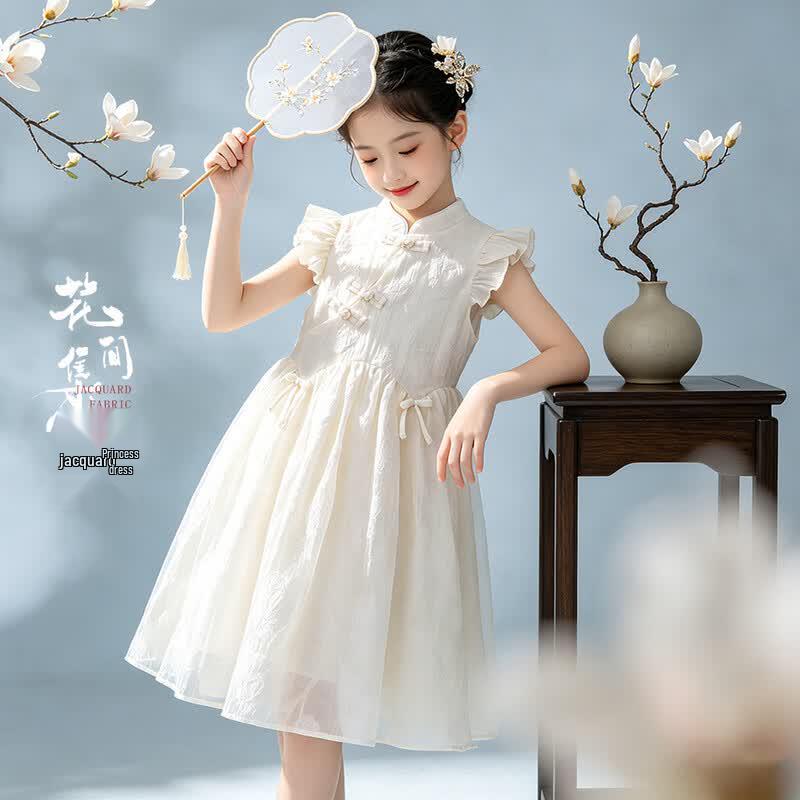 Disney Girls  New Chinese Style Qipao Dress 140