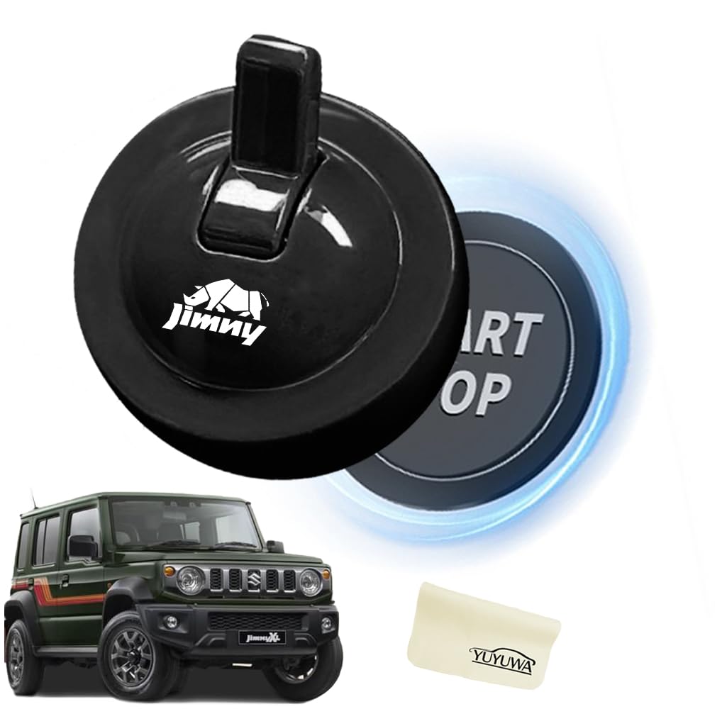 

YUYUWA Engine Start Cover for Suzuki Jimny Innovative and DIY Car Zinc Unique Design Button/Lever JB64/JB74 Series, Push-to-Start Button, 60-Second