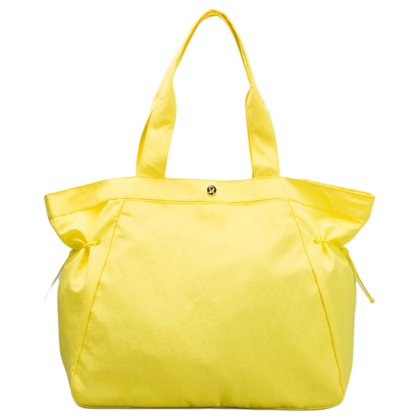 Lululemon Side-Cinch 18L Adjustable Opening Design Tote Bag Women Tote Bags Yellow LW9DQES-SNCY Yellow