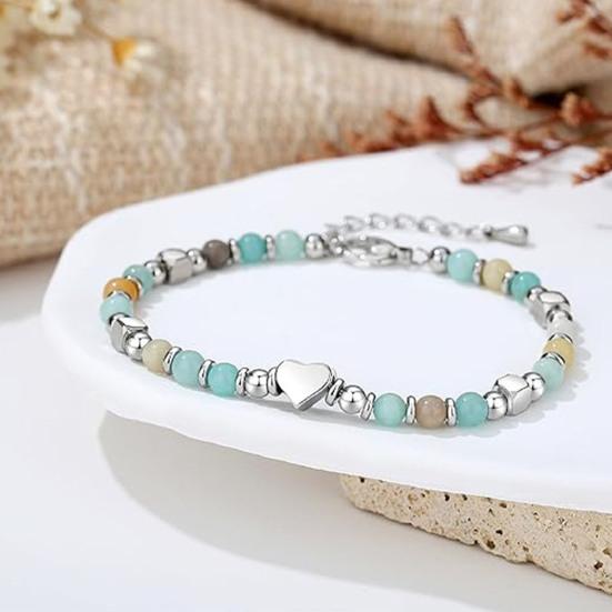 Women Bracelet Natural Stone Beads Adjustable Length Non-fading Bracelet Wear-Resistant Comfortable Accessories