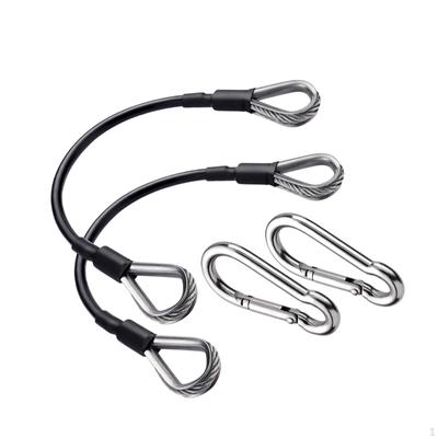 2Pcs Gym Kabel Verlängerung Festigkeit Ausbildung Einfachen Transport zu Installieren Edelstahl Draht Seil