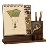 Customized 2026 Wooden Stand Enterprise Calendar – Creative Business Office Memo Gift Box