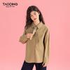 Girls' Autumn Cotton Long-Sleeve Embroidered Shirt