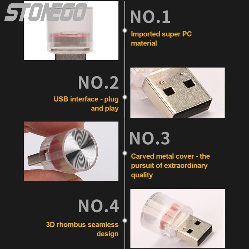 USB Plug-In 5V Atmosphere Light Mini LED Decorative Ambient Light for Auto Desktop Wall Interior Home Decoration