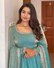 Women Designer Party Wear Gown and Dupatta Set Indian Pakistani Ethnic Kurti Dress