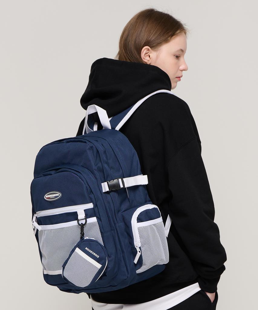 Roidesrois Plan B Circle 3D Pocket Mesh Backpack (Navy)