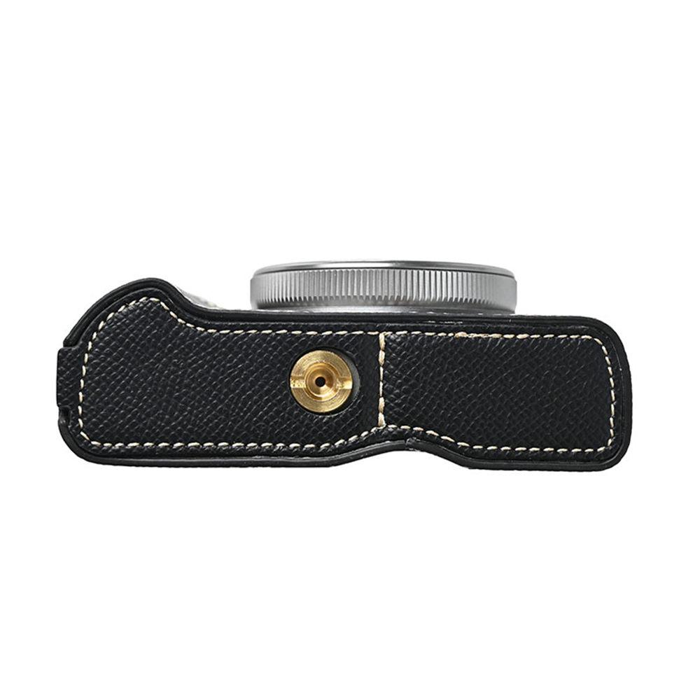 G7X2 3 Półpokrowiec na aparat ze skóry PU Dla Canon G7X II III Mark II III G7X2 G7X3 Otwór na baterię Pokrywa dolna