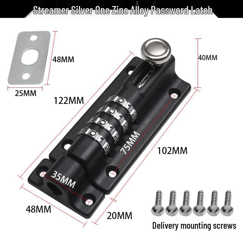 

Уличный кодовый замок-болт из цинкового сплава для деревянных ворот и дверей