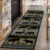 Rustic Red Long Hallway Rug Runners,Southwestern Tribal Hallway Carpet, Vintage Moroccan Style Indoor Decor Washable Area Rugs