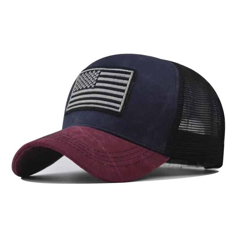1 Stück Modische Baumwolle Herren Damen Taktische Mode Baseballkappe USA Amerikanische Flagge Outdoor Unisex Hip Hop Hüte