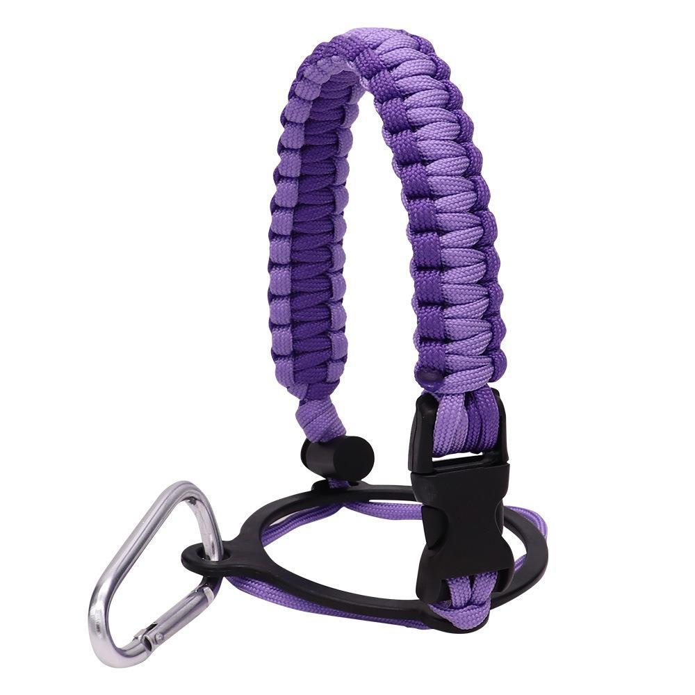 Water Bottle Accessories Paracord Rope Holder Wide Mouth Bottle Portable Rope Hand Strap Cup Carrier Color Cupful Rope