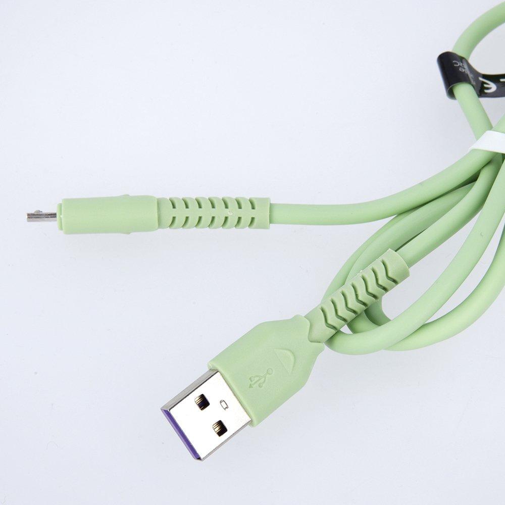 Maxlife USB - microUSB Type B Charging Cable 1 M Green 3A