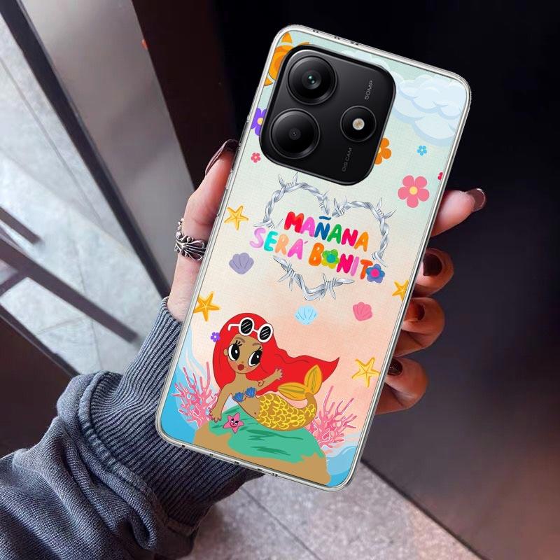 Karolg M-Manana Sera B-Bonito Phone Case For Xiaomi Redmi Note 10 11 12 13 14 15 Pro Plus 11S 12S 14S 11T 11E 10S Soft TPU Back