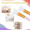 2 Pcs Mask Applicator Tool, Soft Silicone Face Mask Brush, Hairless Body Lotion and Body Butter Applicator Tools, Sector Brush Makeup Tools for Women