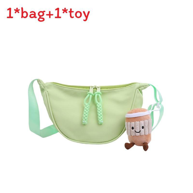 Nylon Duffle Bag For Women Lightweight Casual Singlecompartment With Zipper For Daily Use