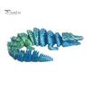 Kreative Geschenke für Freunde 3D-gedrucktes Krokodil Fidget Toy, Gelenkige Figur, Realistisches Flexibles Langlebiges Plastik-Reptil Sensorisches Schreibtischornament