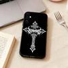 Gothic T-Cyber Sigil Cross   Phone Case For Samsung Galaxy A73,A72,A71,A70,A53,A52,A51,Soft Silicone Black Cover