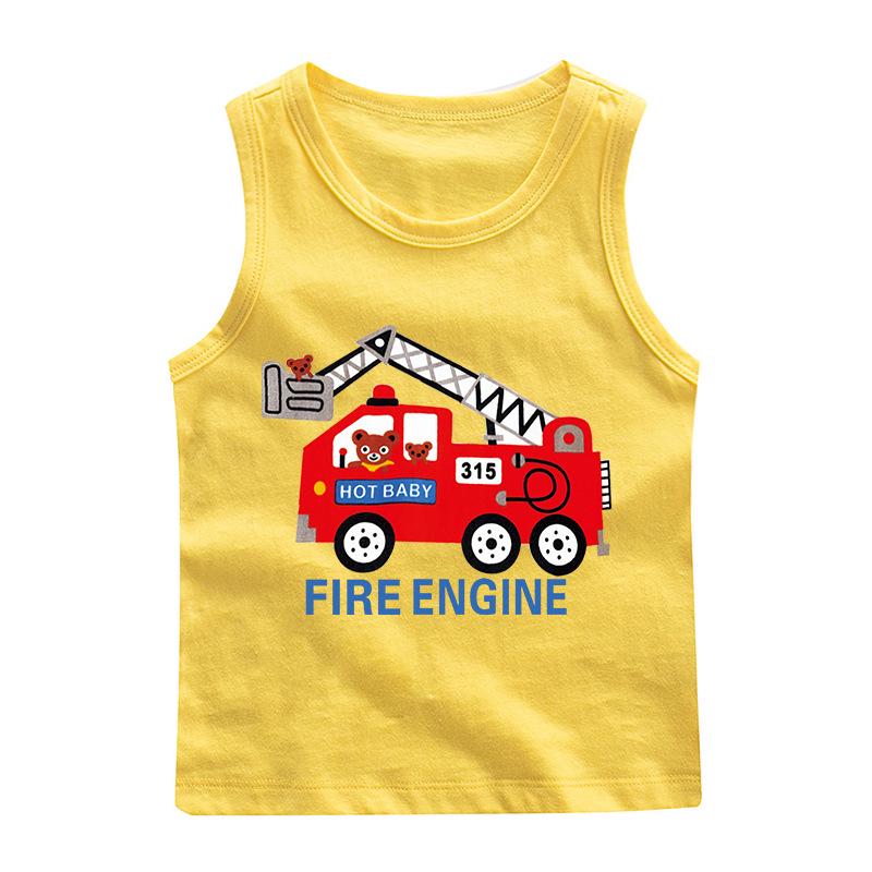 Boys' 100% Cotton Sleeveless Camisole - Trendy Summer T-Shirt Layer & Casual Vest