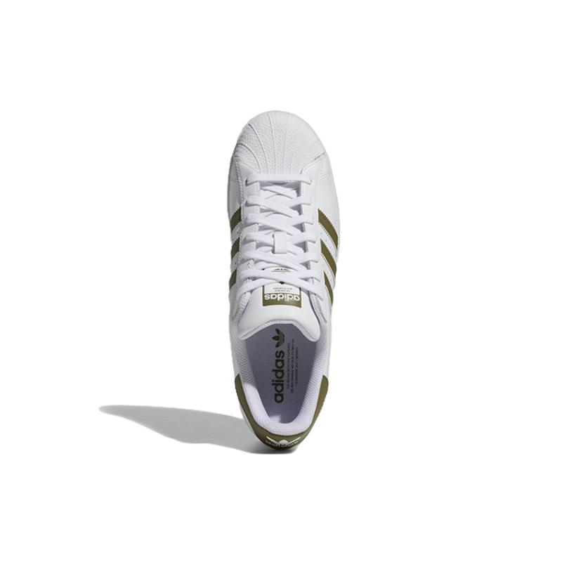 Adidas Superstar 'White Focus Olive' Sneakers HP5501
