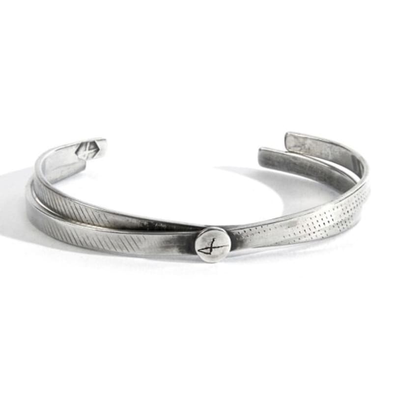 

SEWNSWEN SILVER X TRANSFORM SCRATCH BANGLE ORDER MADE