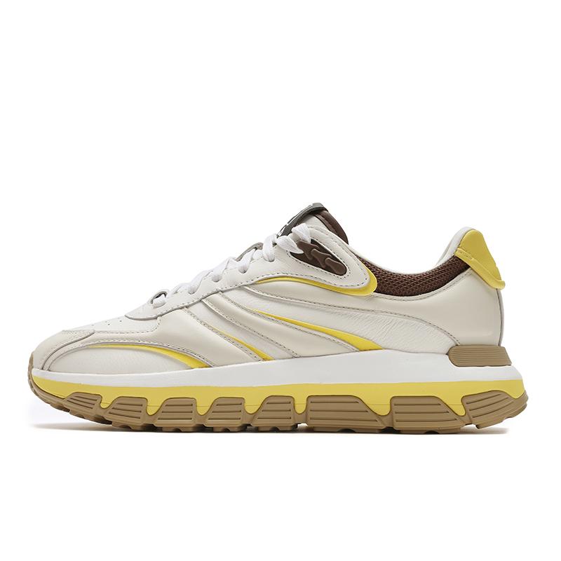 FILA Fashion ICONA Comfortable Low-Top Casual Shoes Women sneaker Beige F12W443112FWM