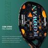 HOOWAN Buckmie 18K Pro Beach Tennis Racket Carbon Fiber 18K Professional 20mm Profile Soft EVA Core Carbon Frame