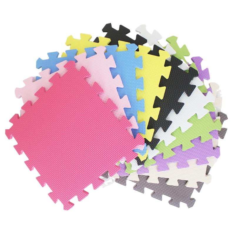 

Толстые Нескользящие Взаимозацепляющиеся Детские Коврики для Ползания из Пены с Перекрестным Рисунком 30x30cm, 2.0cm thick, includes edge strips