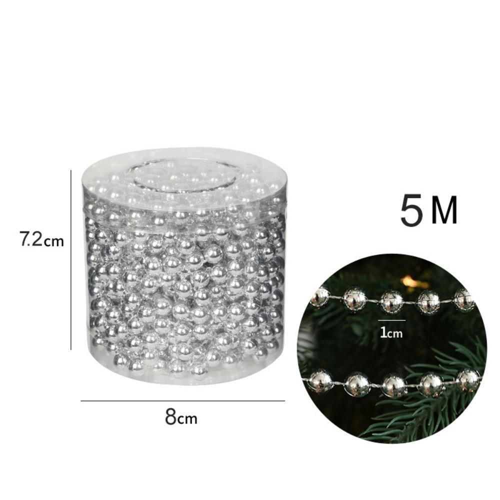 5M String Bead Chain Multicolor Hanging Decoration Creative Christmas Decoration  Indoor Decoration