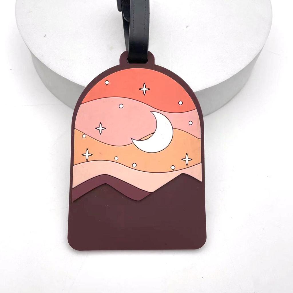 Shan Hai Luggage Tag: Anti-Lost Boarding Pass, Soft PVC Rubber Bag Tag for Travel Essentials