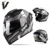 Full Face Motorcycle Helmet With Flip-Up Visor DOT Certified ABS Shell Adult Men All Season Riding