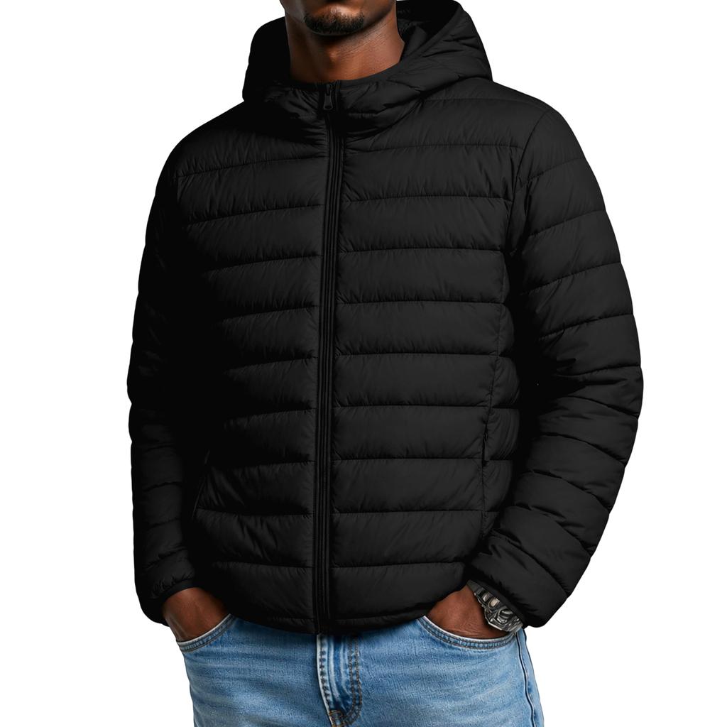 Unisex Lightweight Quilted Hooded Down Jacket for Men and Women - Down Coat for Fall and Winter