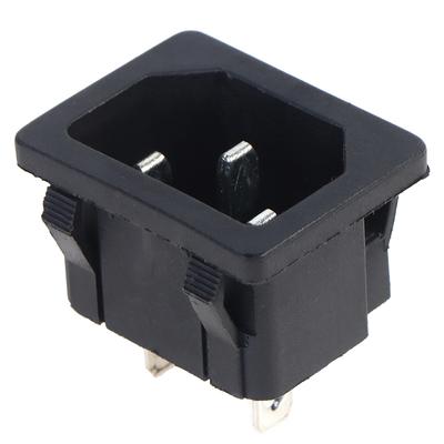 שקע AC 3 פינים 250V מתג נדנדה 10A מחבר תקע כניסה תושבת שקע