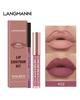 Langmanni Lipgloss Lipliner-Set 2 Sets nicht klebendes Cup-Matt-Lipgloss-Set