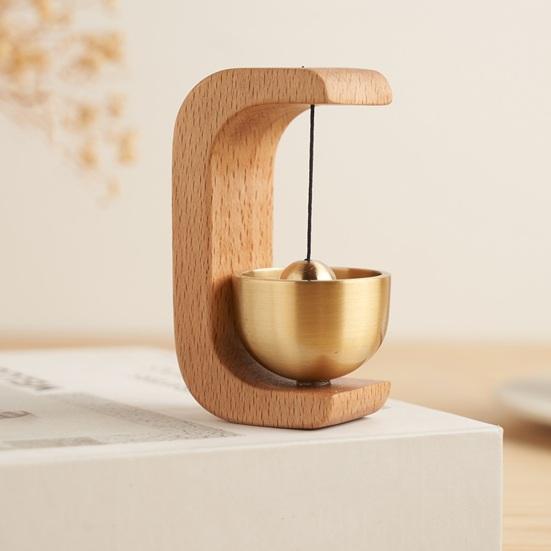 Door Bell Durable Easy To Install Loud Sound Solid Wood Frame Shop Entrance Ring Magnetic Wooden Doorbell Housewarming Gift