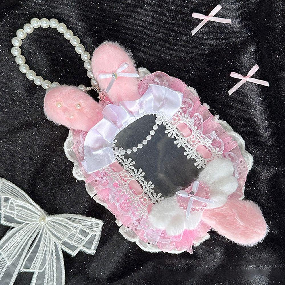 New Pink Bow Card Holder Lace with Ribbon Photo Protector Case Anime Photocard Holder