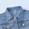 Retro Blue Denim Jacket for Women - Loose Korean Style, Plus Size, Spring/Autumn Trend