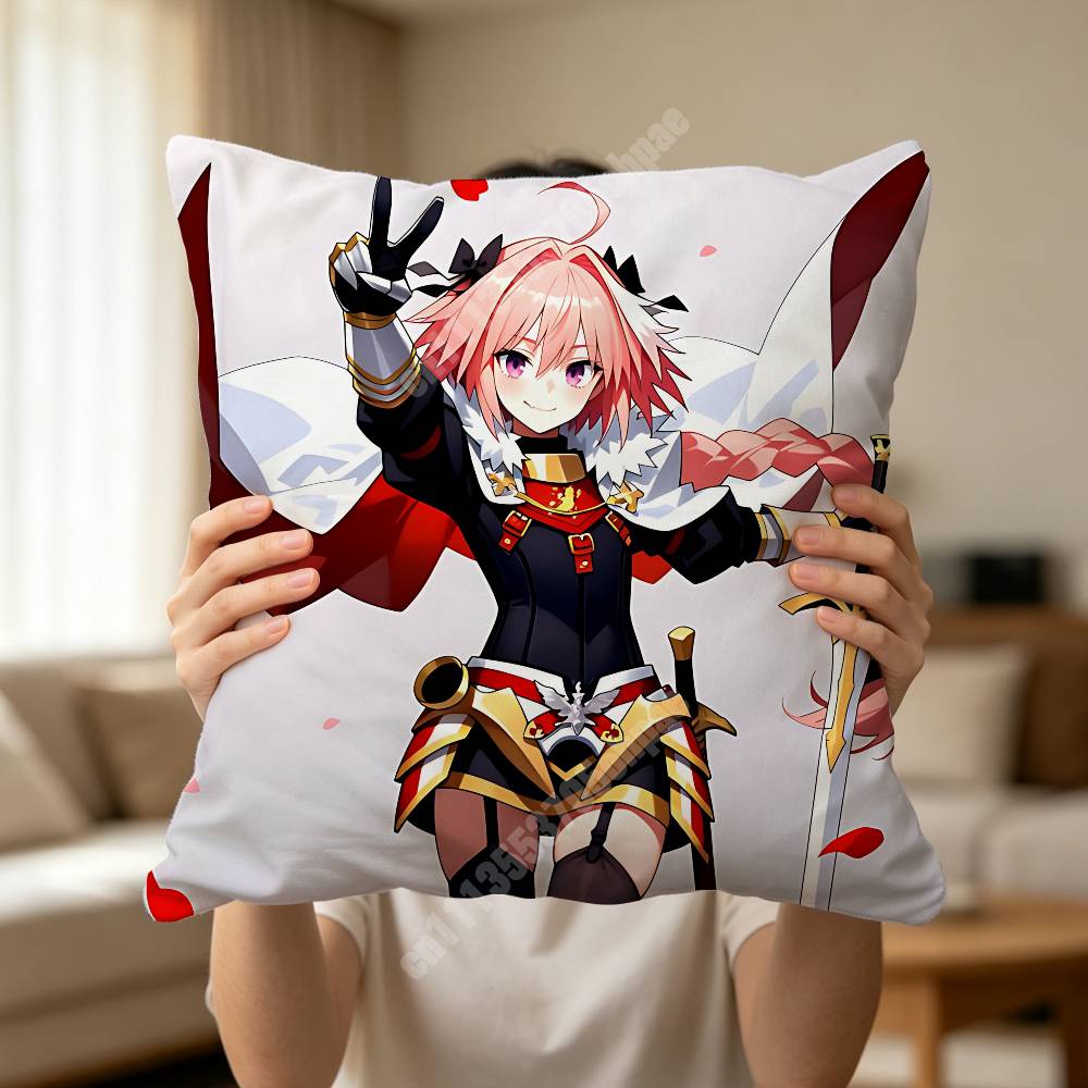 FFate Astolfo GGrand Order Pillow Cover Cushion Case Sofa Couch Modern Apartment Decor Family Furnishing