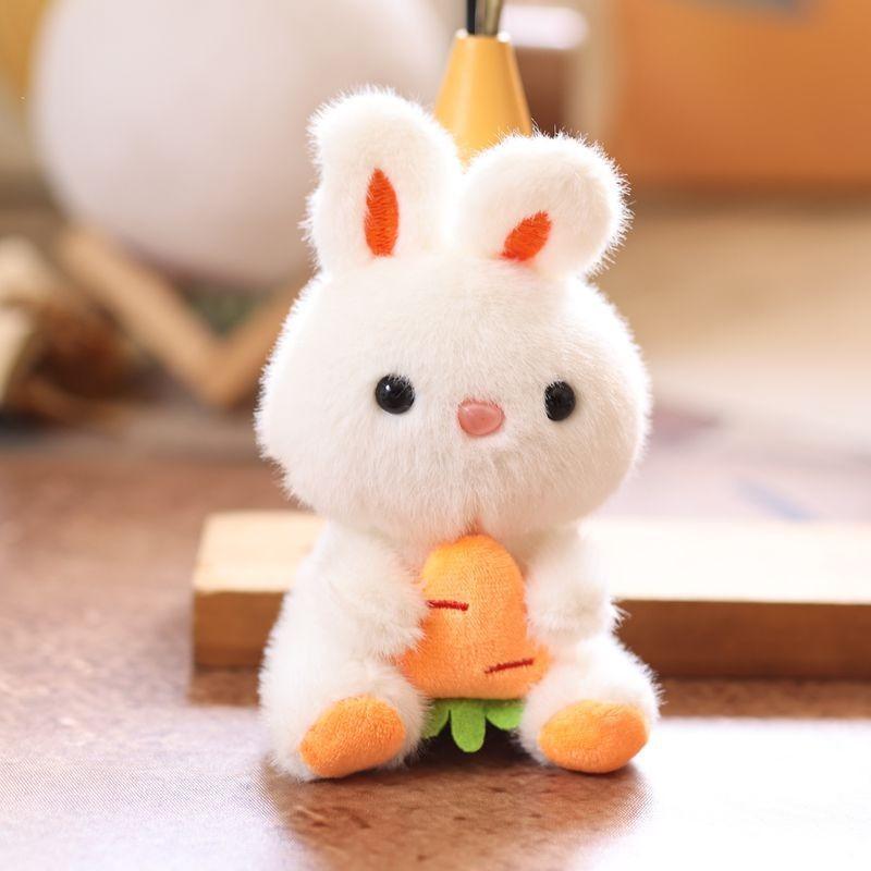 Animal Plush Bunny Charm With Super Soft Short Plush For Kids Gift And Accessories