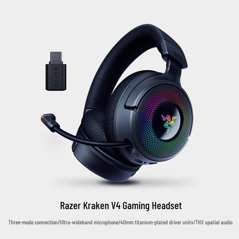 Razer Kraken V4 Tri-Mode Wireless Gaming Headset