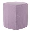 Quadratische Hockerhülle 36x25x32cm Dehnbare Hockerbezüge Elastischer Hocker Fußhocker Schutzbezug für Wohnzimmer Schlafzimmer