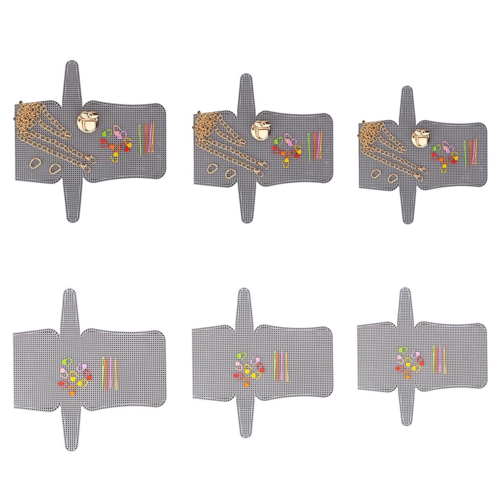 Multipurpose Acrylic Mesh Canvas Sheets Set for Embroidery and Knitting Crossbody Bag Purse Making Craft Accessories