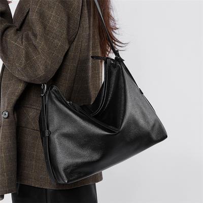 Genuine Leather Hobo Shoulder Bags For Women  Trend Designer Large Capacity Dumpling Messenger Ladies Handbags