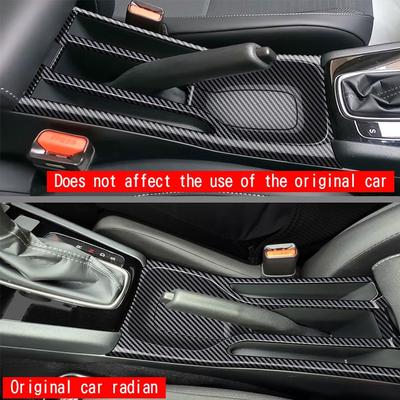 Car Carbon Fiber Center Handbrake Panel Frame Cover Interior Sticker Decorative Handbrake Stickers Frame For Honda WR-V WRV B4T1