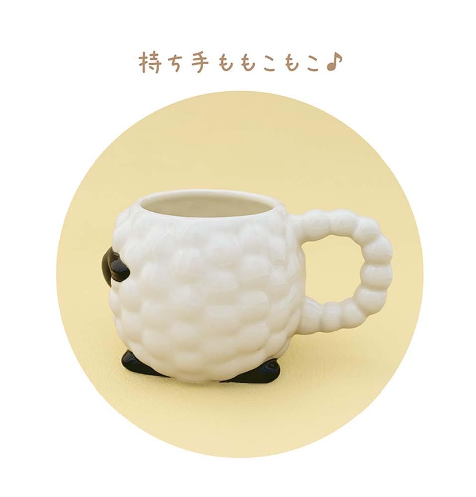 Decore Corporation Merino Sheep Mug, Size: Approx. W4.3 D4.3 H177 MG-29415