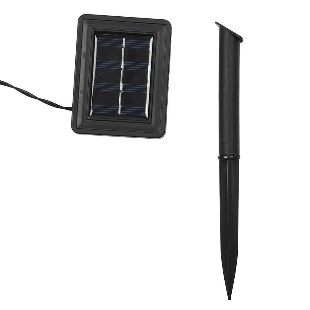 Solar Garland Bulb 20 Led White Plastic